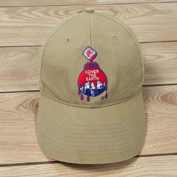 Sherwin Williams Paint Strapback Cap Hat Trucker Baseball Cover The Earth Khaki - Picture 1 of 14